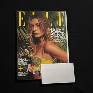 Elle Magazine with Hailey Bieber Cover